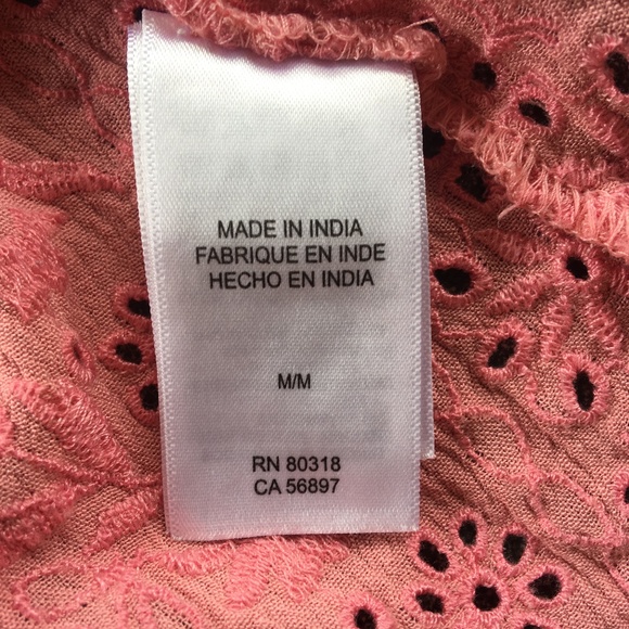 Lucky Brand Pink Lace Tank Top Size M Medium - Picture 10 of 10